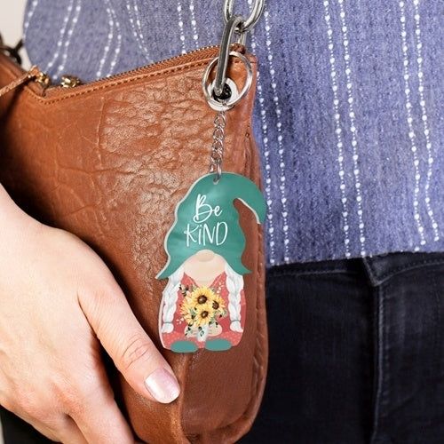 Always Be Kind Acrylic Gnome Key Chain