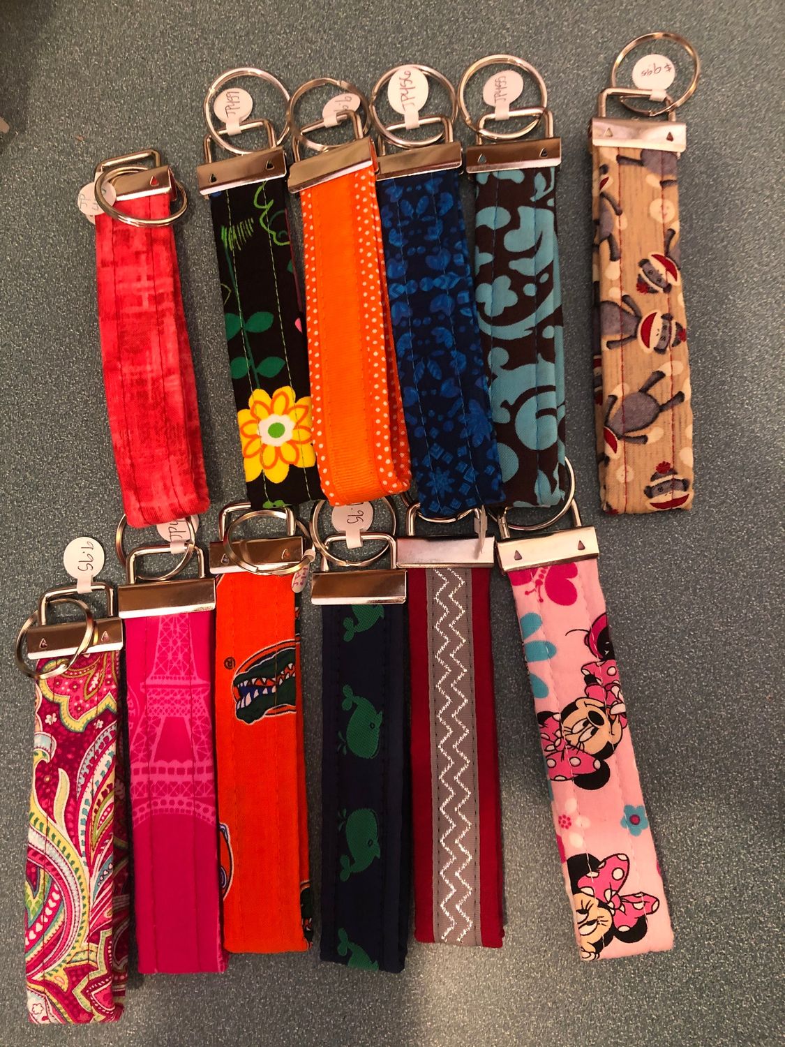 Assorted Key Fobs by Jane Pesterfield