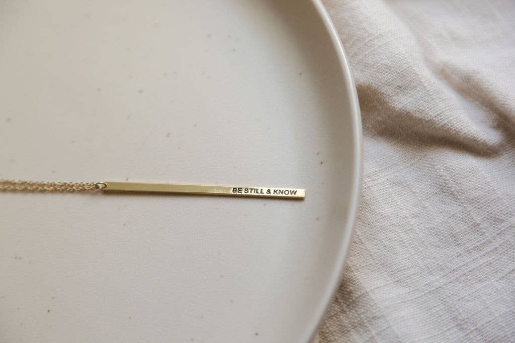 Be Still And Know Long Pendant