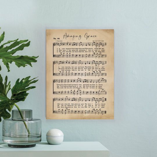 Amazing Grace Hymn Wall Decor