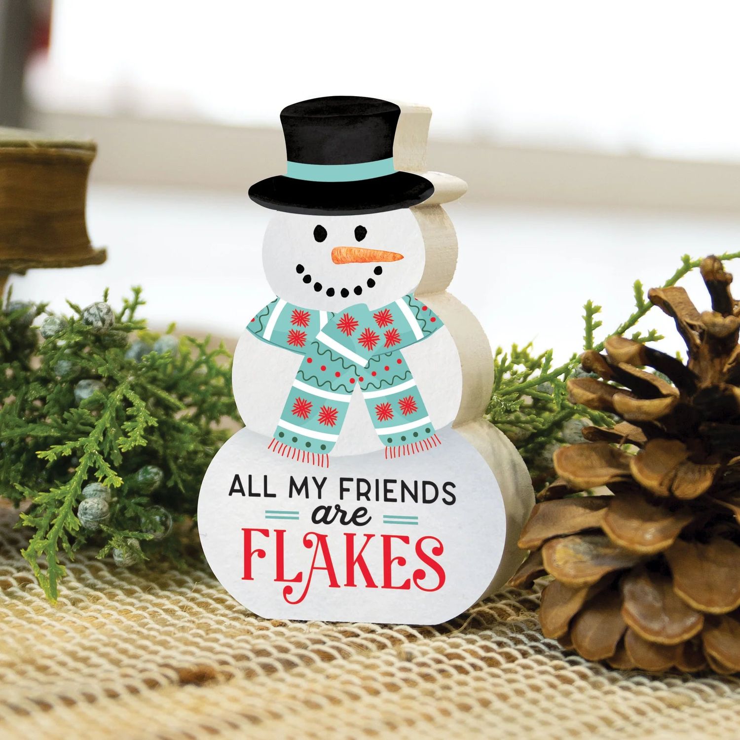 All my friends are flakes decor