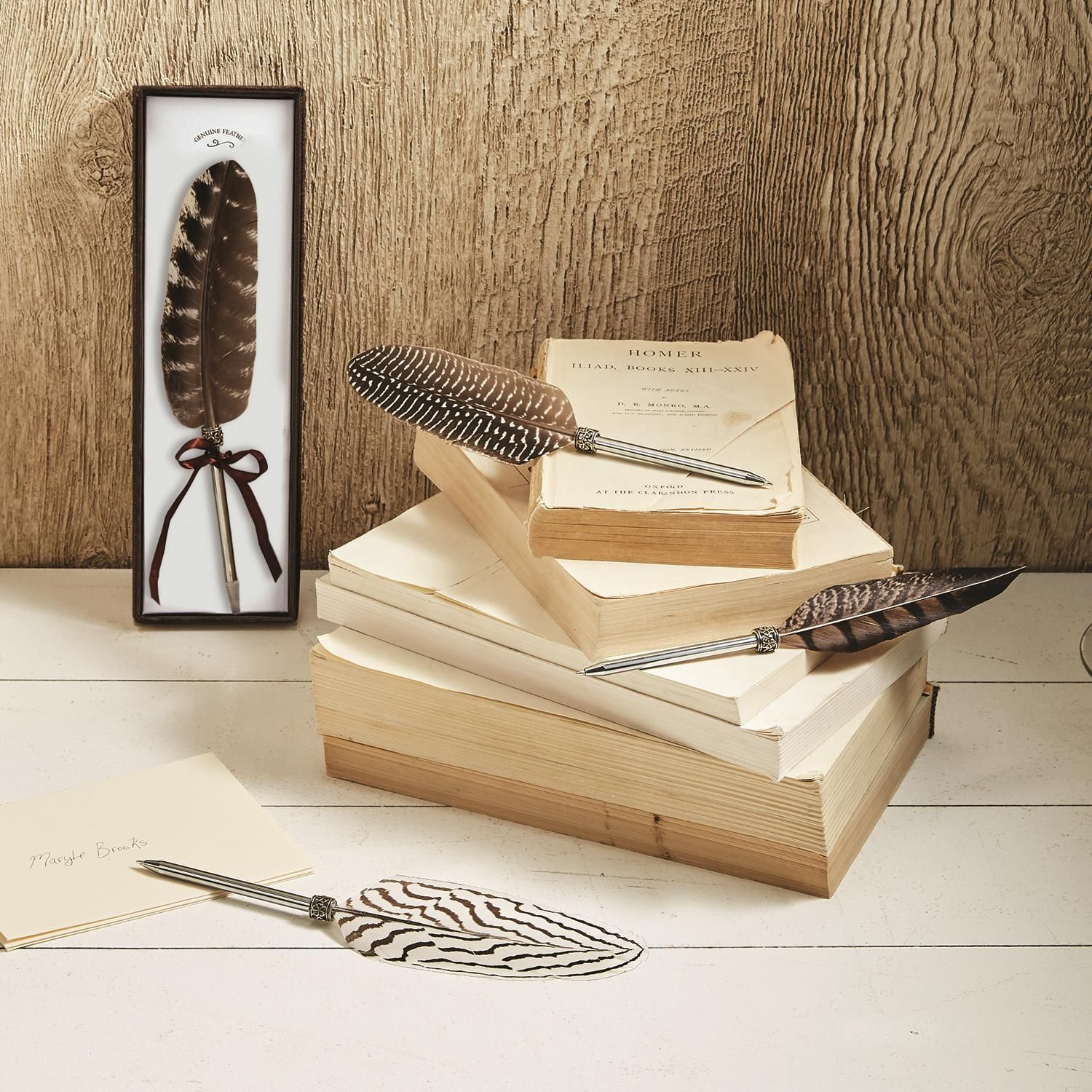 Assorted Vintage Feather Pens