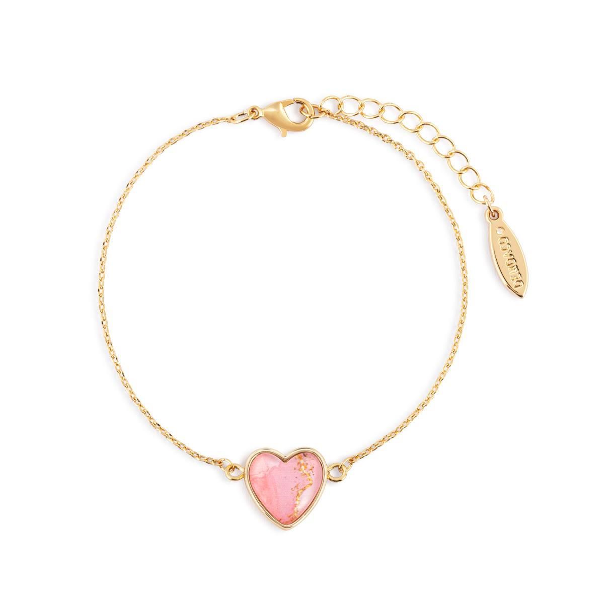 Be Courageous and Strong Heart Bracelet