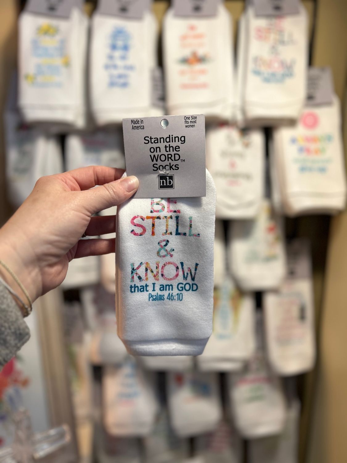 Be Still &amp; Know- Standing on the Word Socks