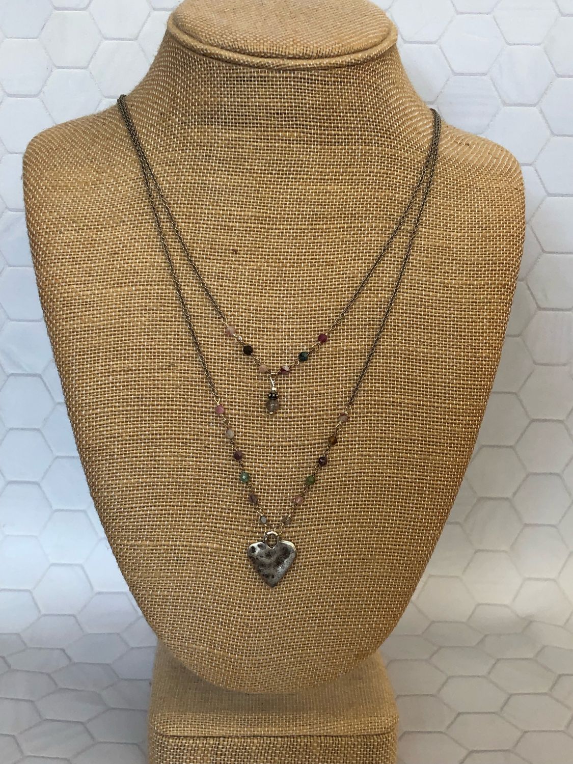 Baila Luna Joyful Heart Beaded Necklace