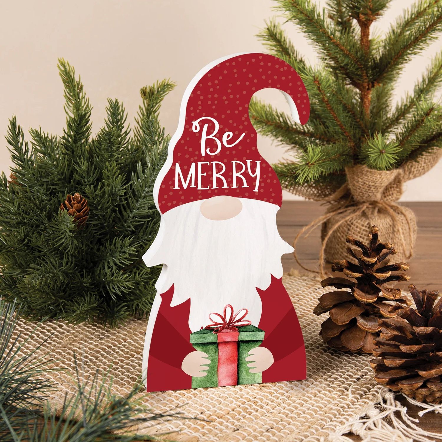Be Merry Gnome Decor