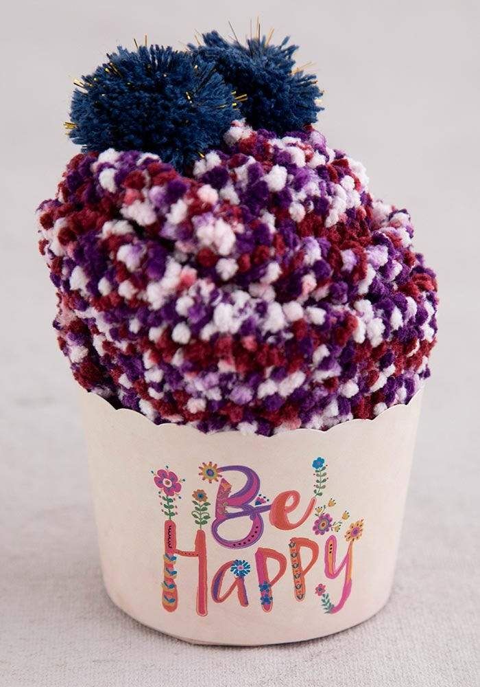 Be Happy Cupcake Socks