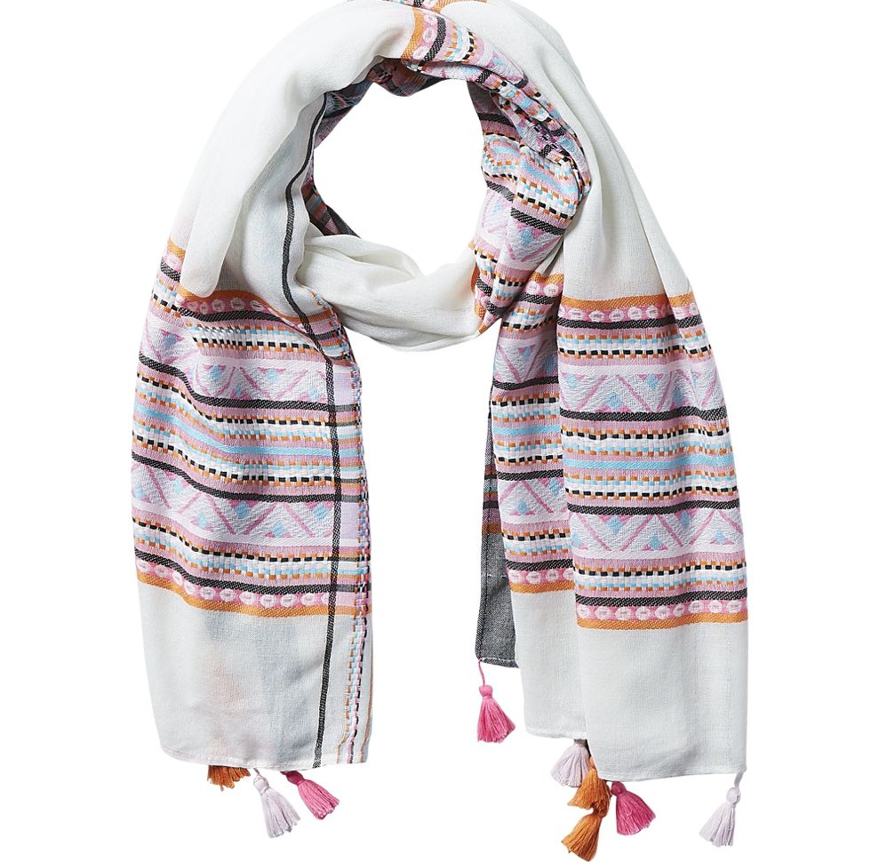 Aztec Plaid Multi-Colored Scarf