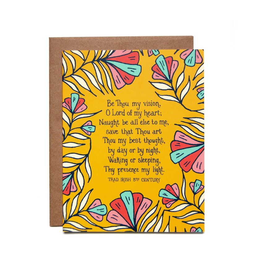 Be Thou My Vision Greeting Card
