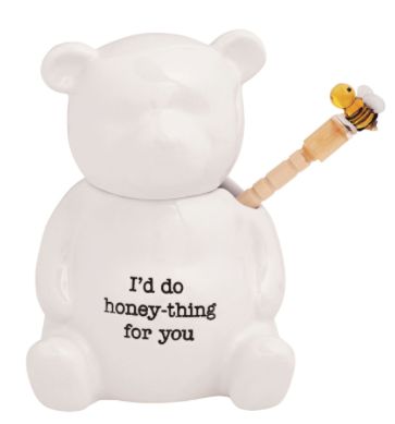 Bear Honey Jar Set
