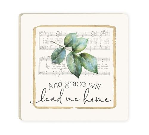 And Grace will Lead me Home Coaster