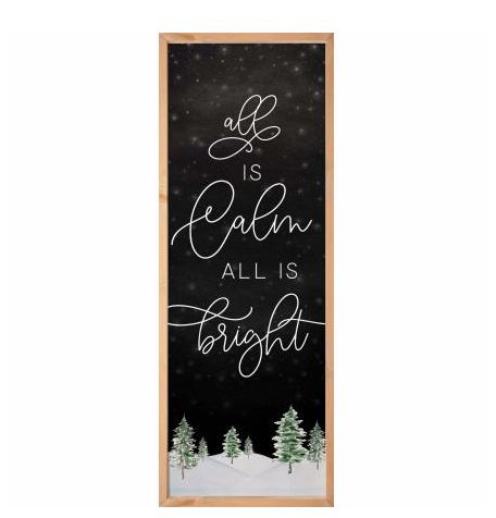 All is Calm All is Bright Framed Art
