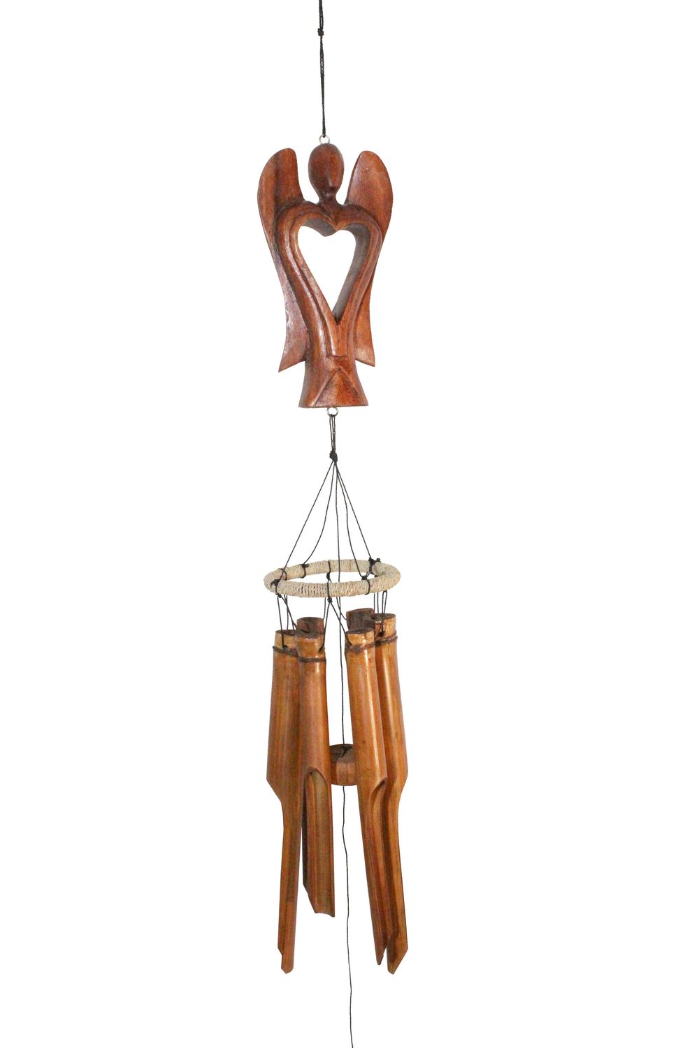 Angel Bamboo Wind Chime Antique Finish