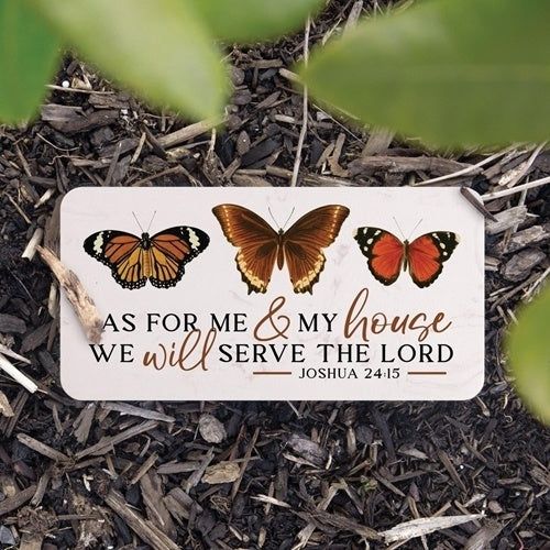 As For Me And My House We Will Serve The Lord Garden Stone