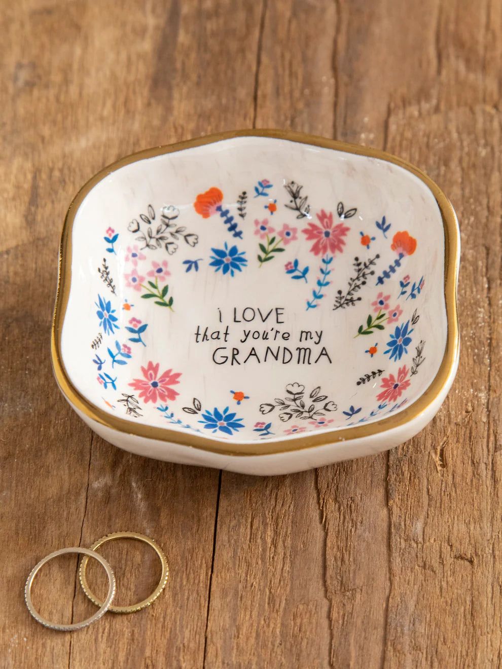 Antiqued Trinket Bowl- Grandma