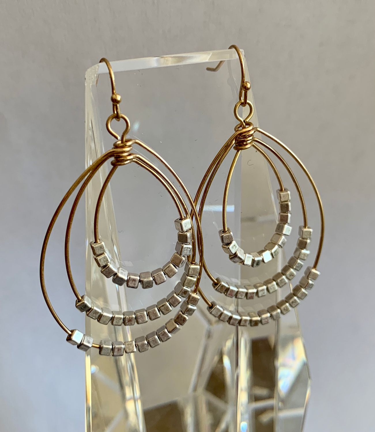 Beaded Loop Earrings