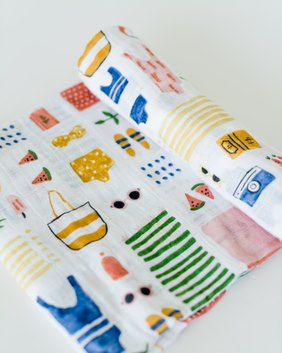 Beach Bag Cotton Muslin Swaddle