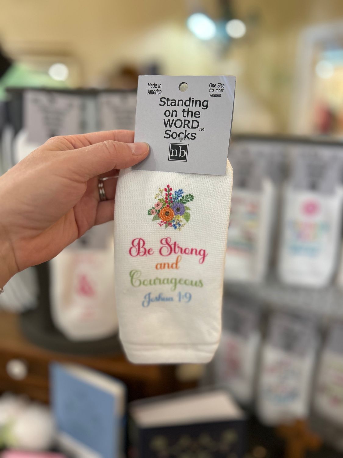 Be Strong and Courageous-Socks