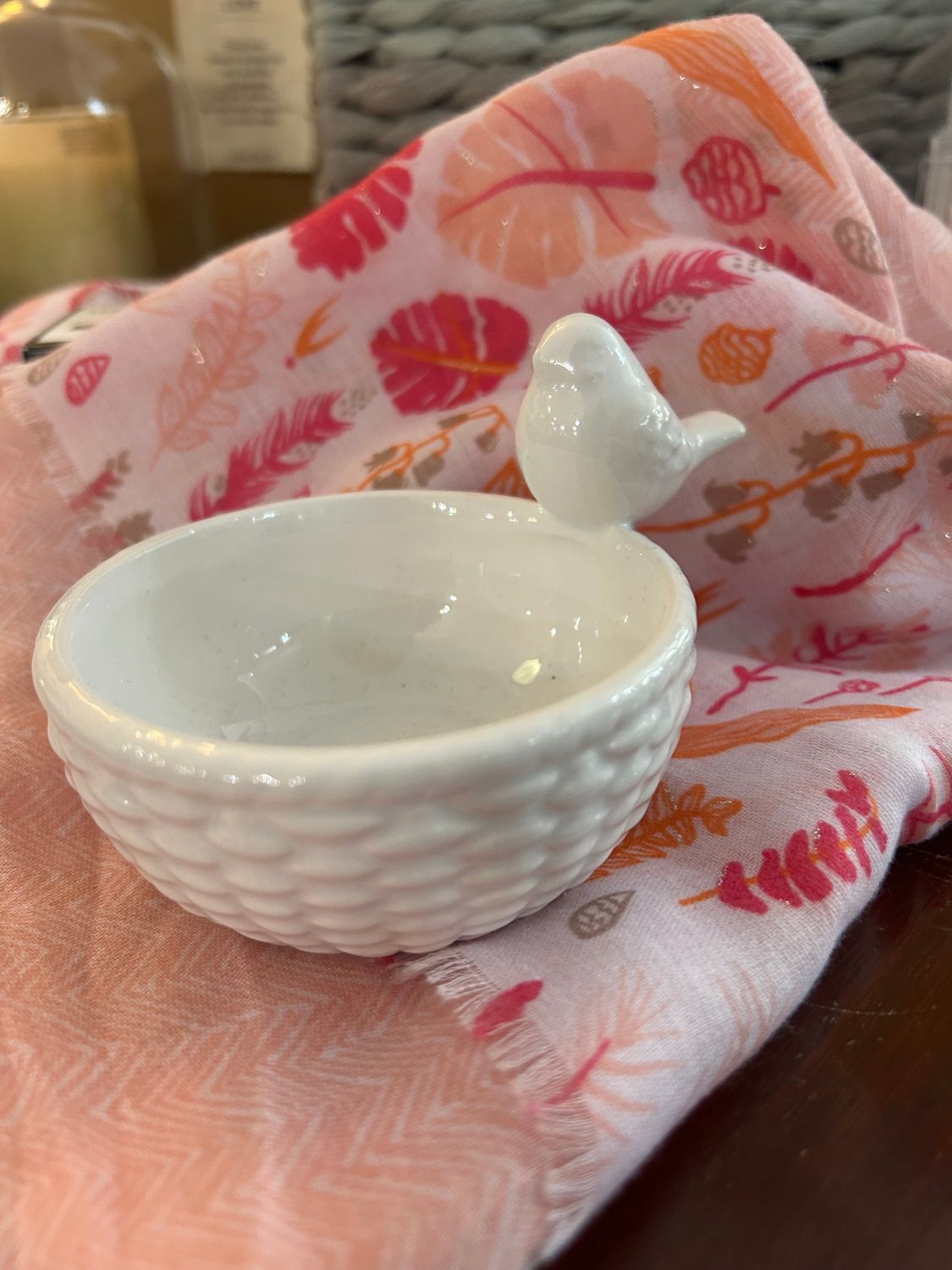 Bird and Basket Tidbit Dish