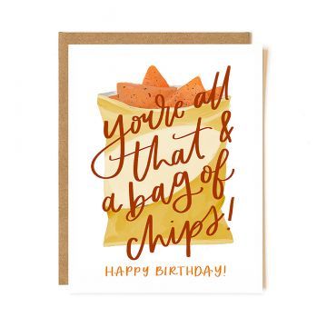 Birthday Chips Greeting Card