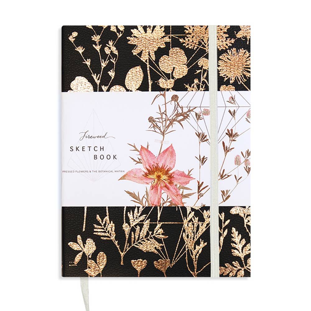 Black Shine Faux Leather Sketchbook