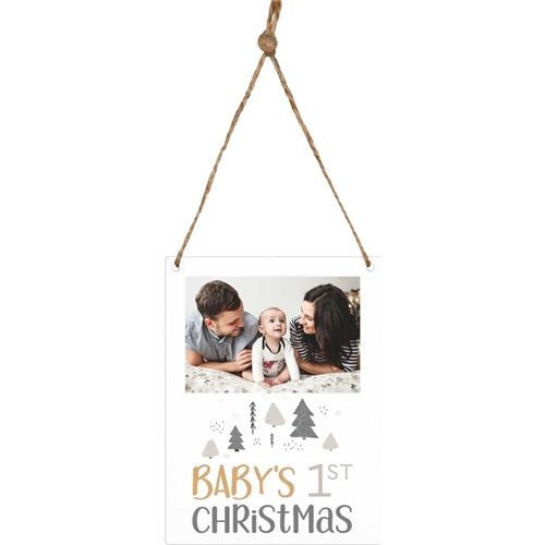Baby's First Christmas Picture Frame Ornament