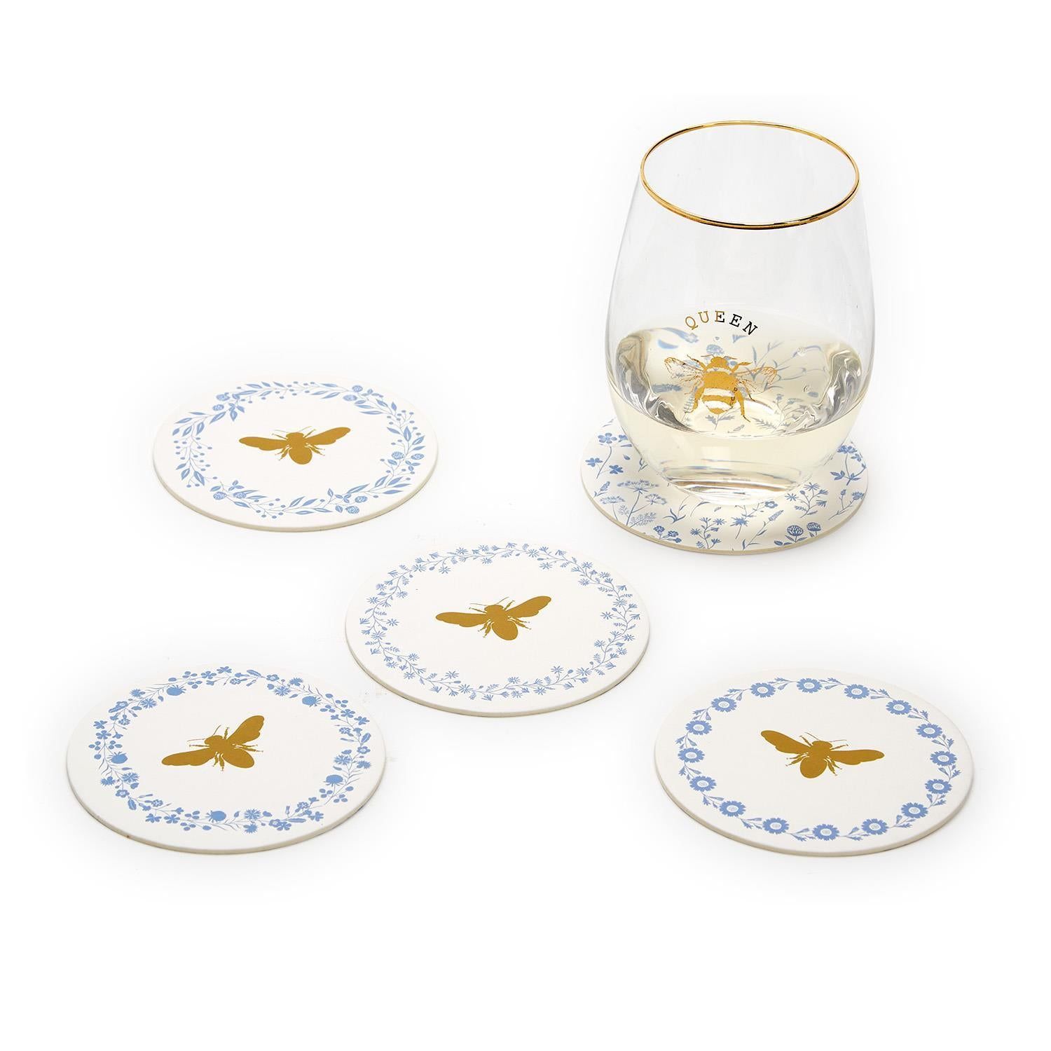 Bees &amp; Blooms Heavyweight PaperCoaster Sets