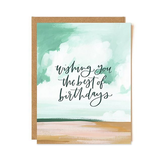 Best Birthday Landscape Greeting Card