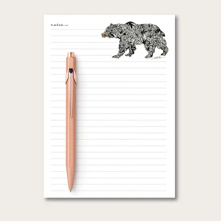 Black Bear Desk Notepad