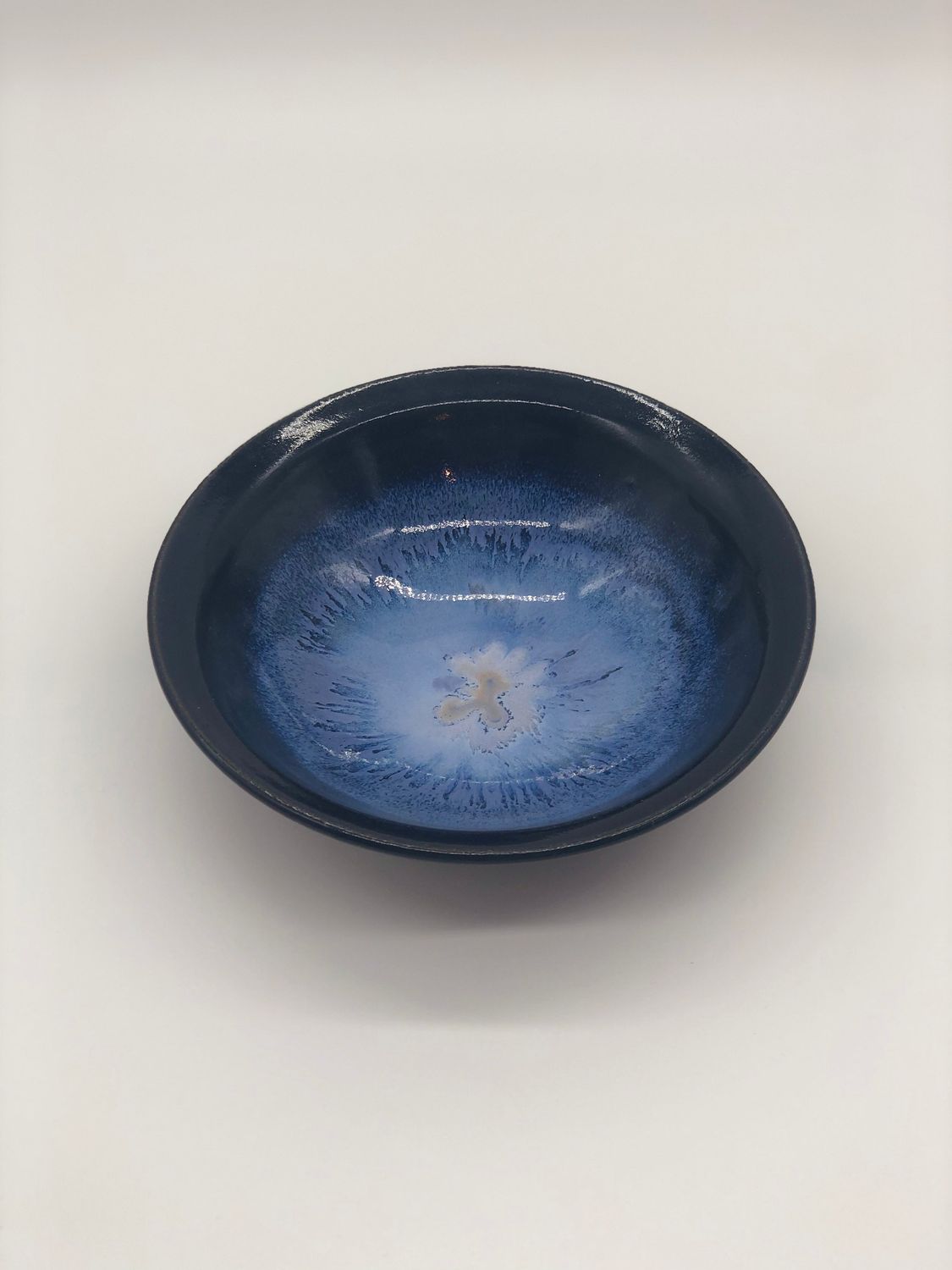 Blue Swirl Soup Bowl