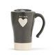 Cat Mom Heart Travel Mug