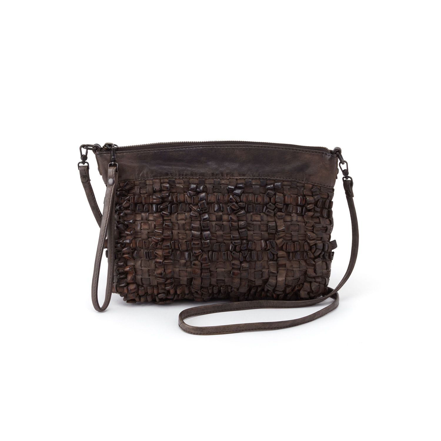 Cast Crossbody Clutch in Dark Umber