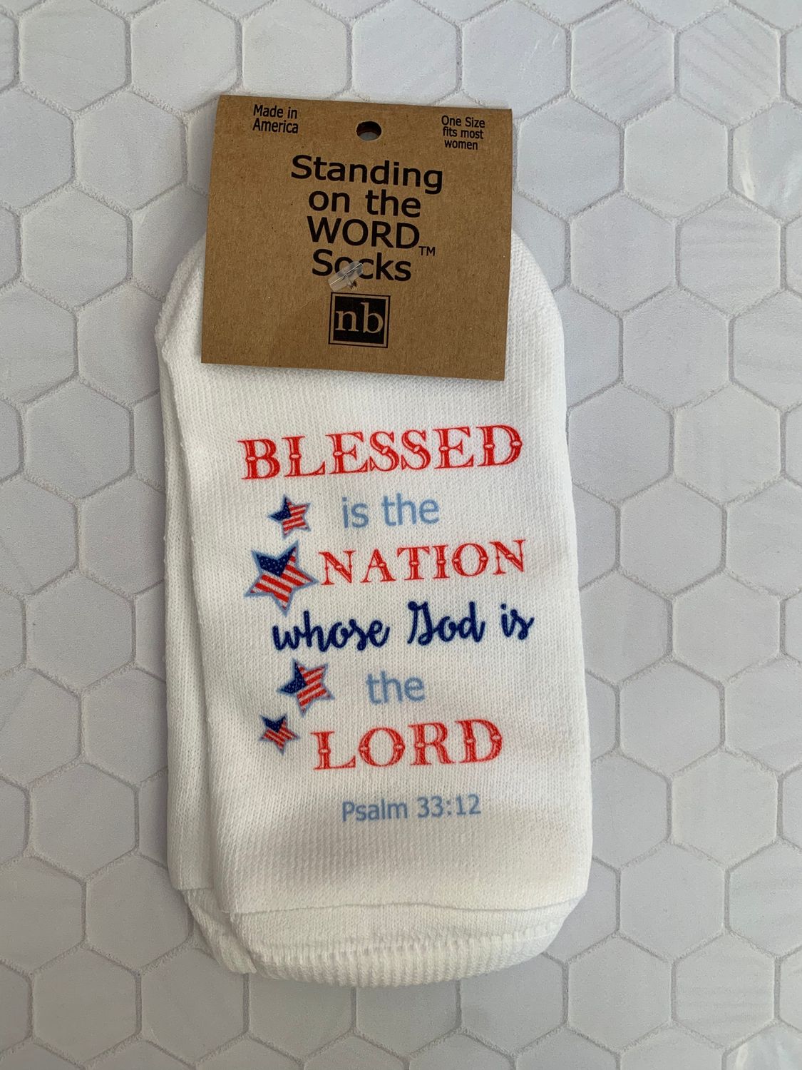 Blessed is the Nation whose God is the Lord- Standing on the Word Socks