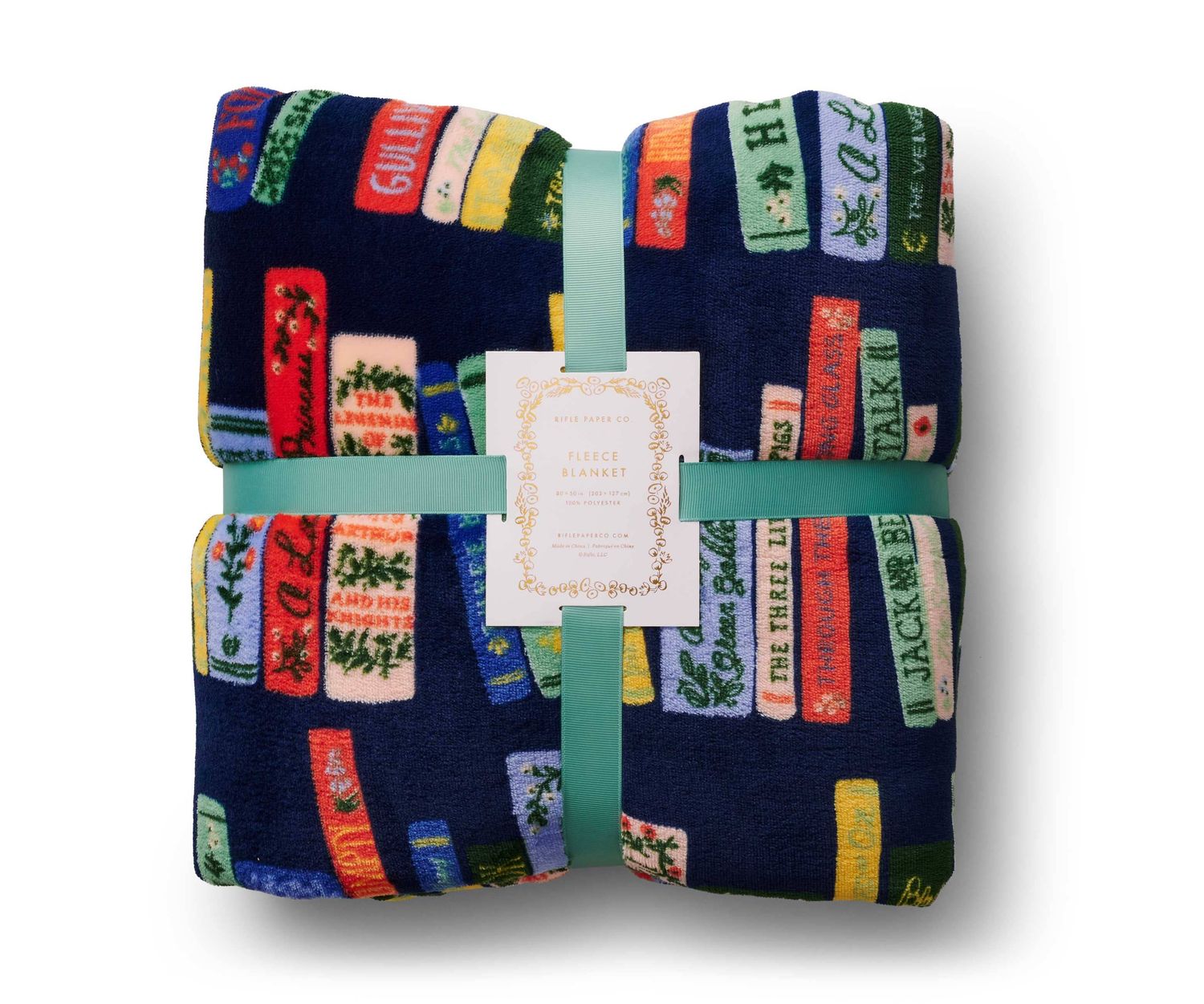 Bookshelf Fleece Blanket