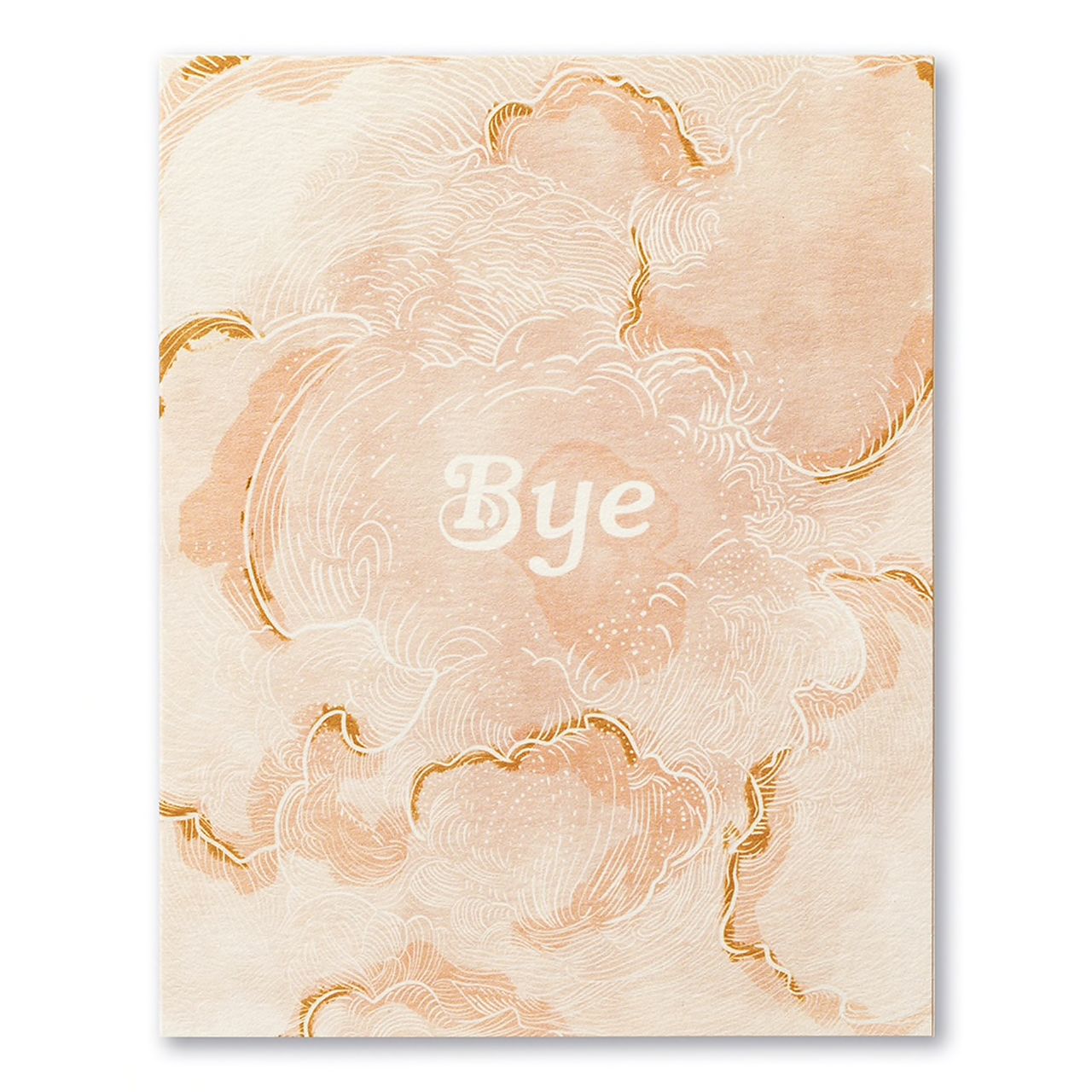 Bye- Goodbye Card
