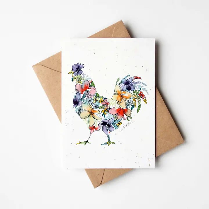 Chicken Plantable Greeting Card