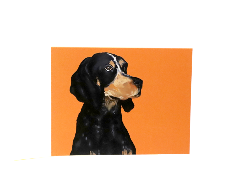 Bluetick Coonhound Folded Notecards