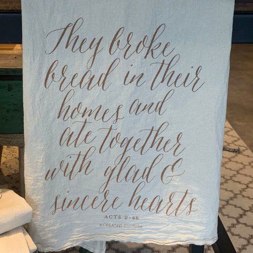Broke Bread Tea Towel
