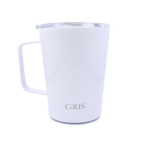 Caus Clean Slate Stainless Steel Coffee Tumbler with Handle