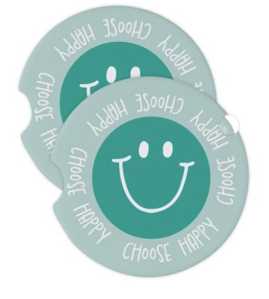 Choose Happy Car Coasters