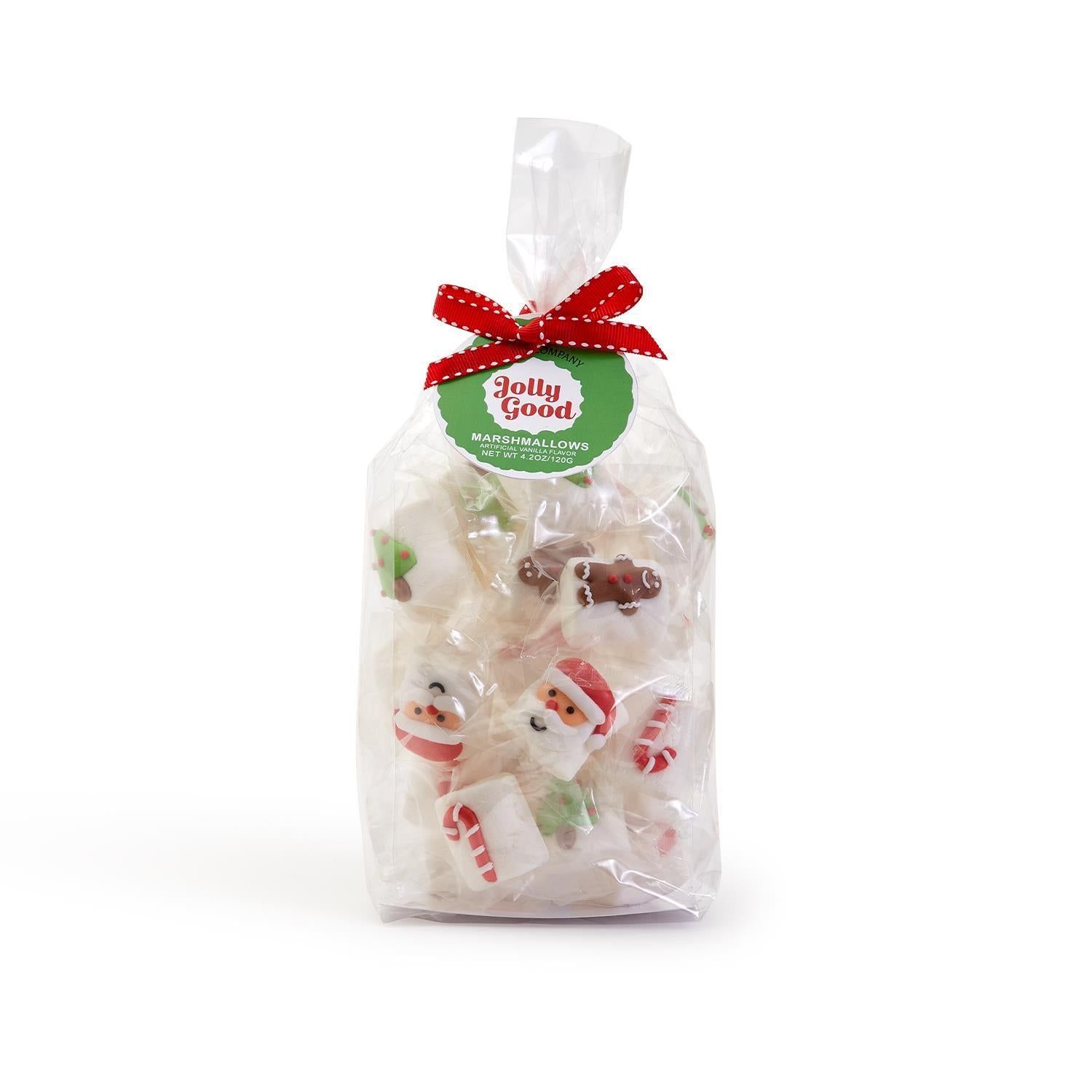 Christmas Marshmallow Candy in a Gift Bag