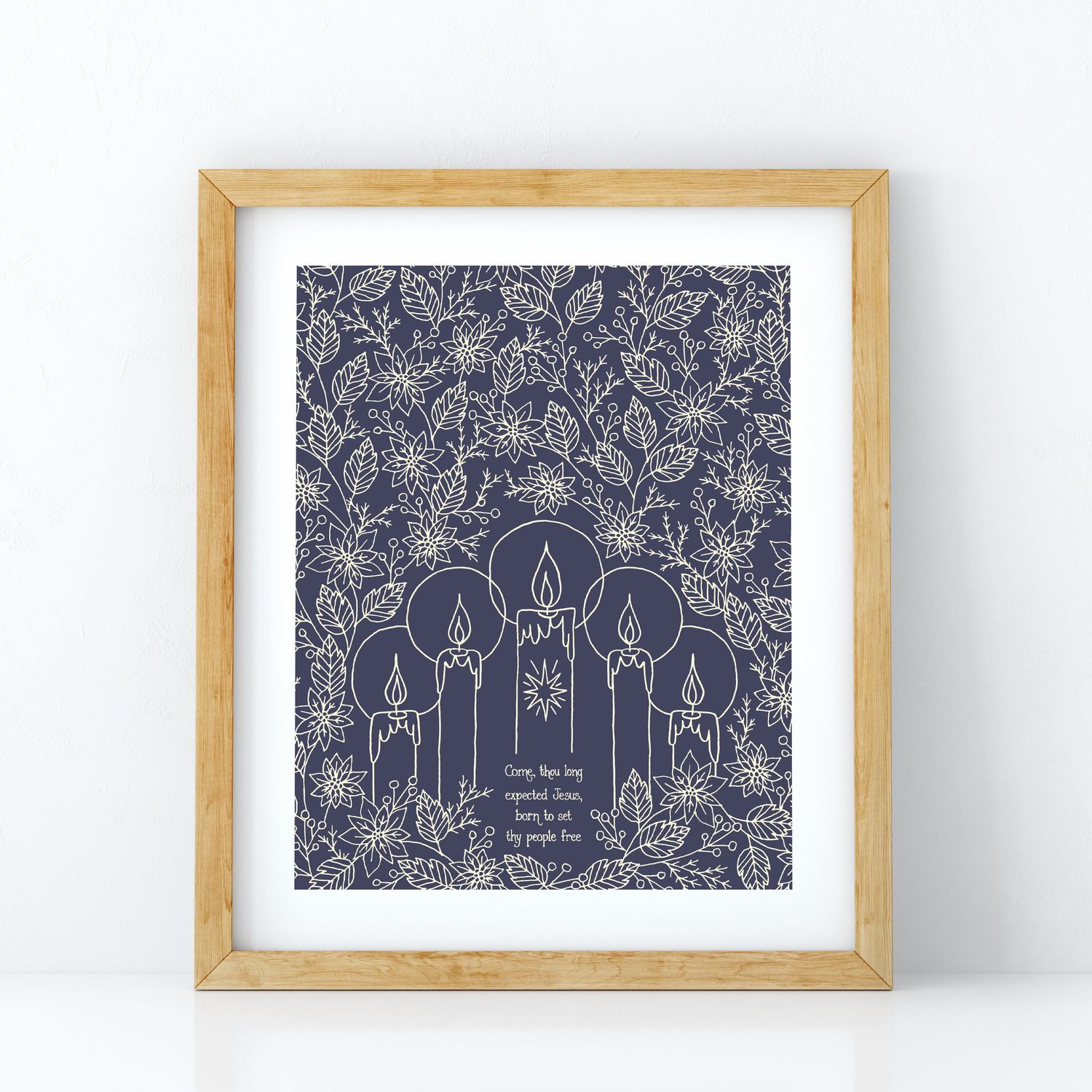 Come Thou Long Expected Jesus Hymn Art Print