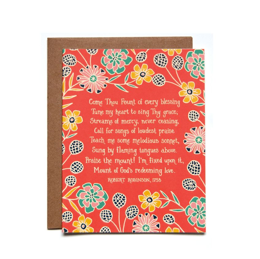 Come Thou Fount of Every Blessing Greeting Card