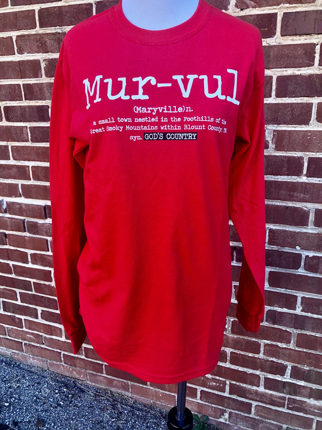 Clearance- Long Sleeve Mur-vul- Maryville, Tennessee Tee