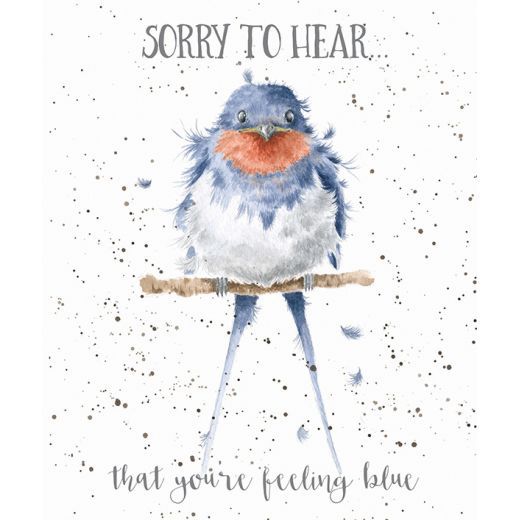 Bluebird Feeling Blue- Thinking of you Card