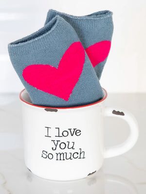 Camp Mug and Sock Set I love you so much
