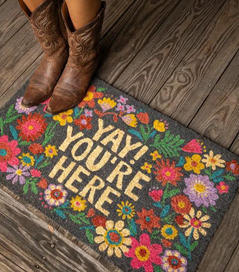 Bungalow Doormat - Yay You're Here
