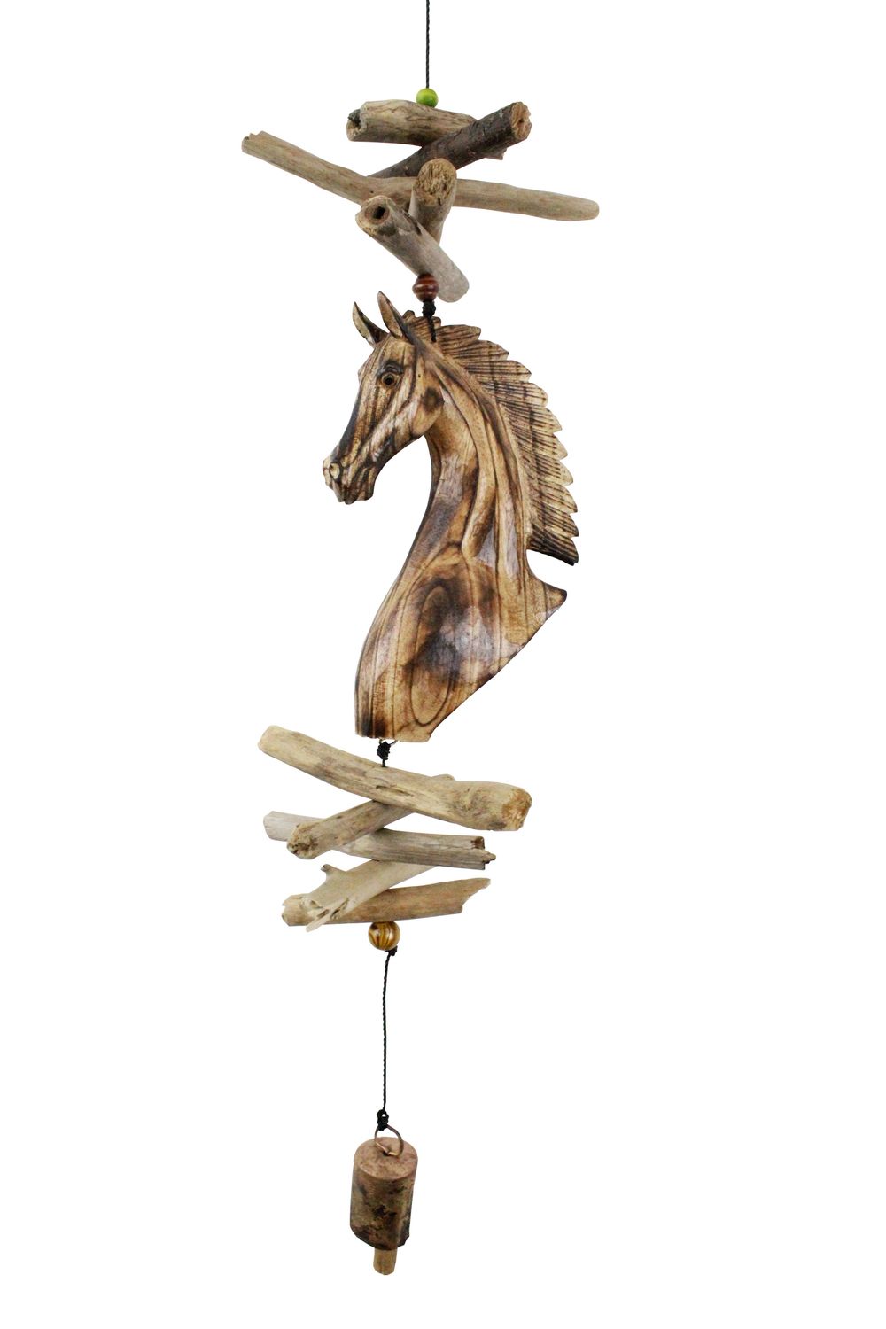 Burnt Finish Horse Head Bell