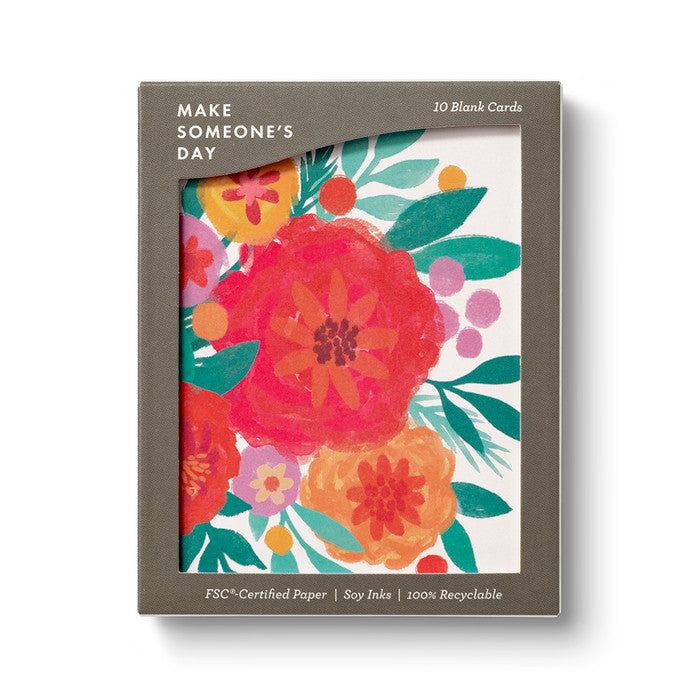 Bursting Blossoms- Boxed Blank Note Cards