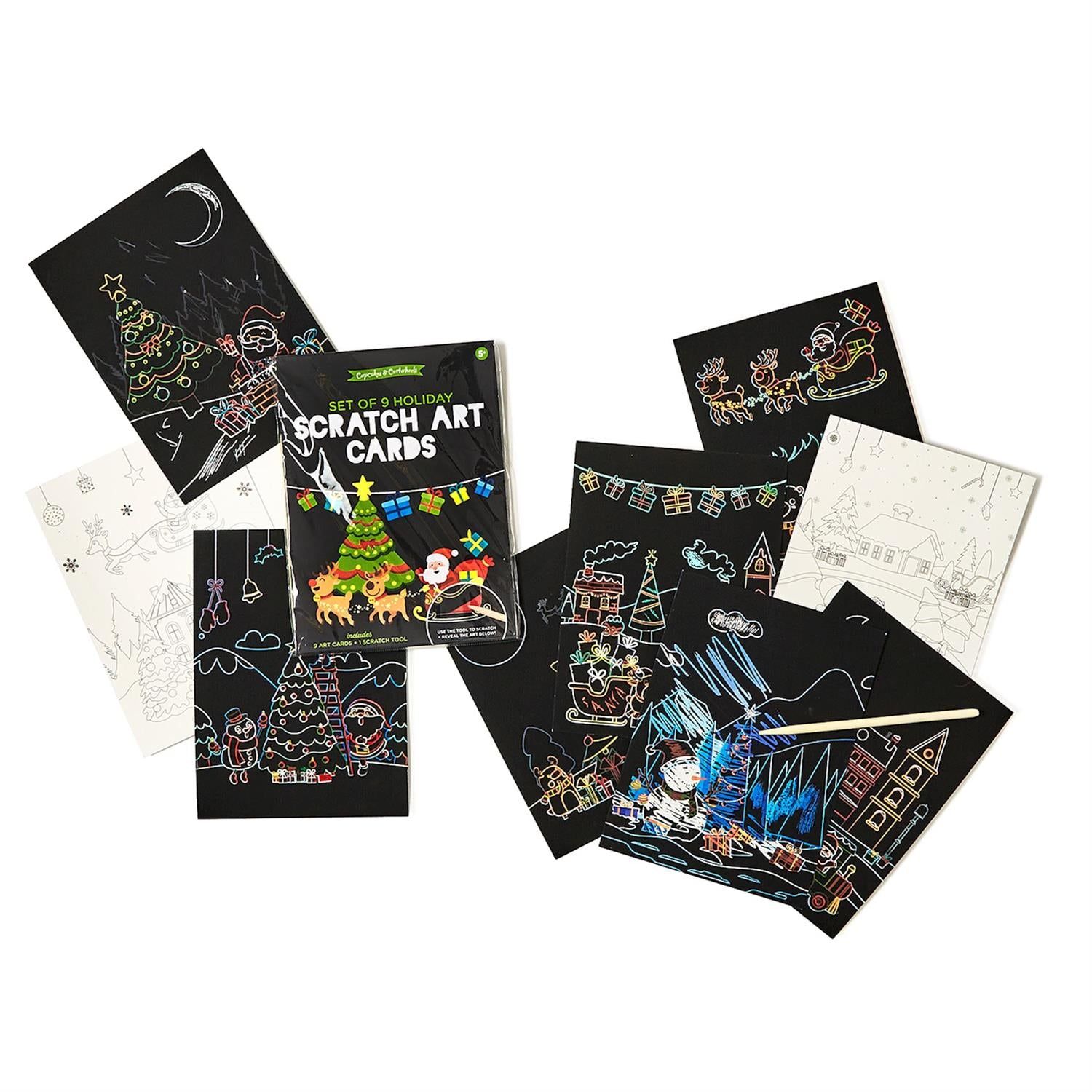 Christmas Scratch Art Cards Kit